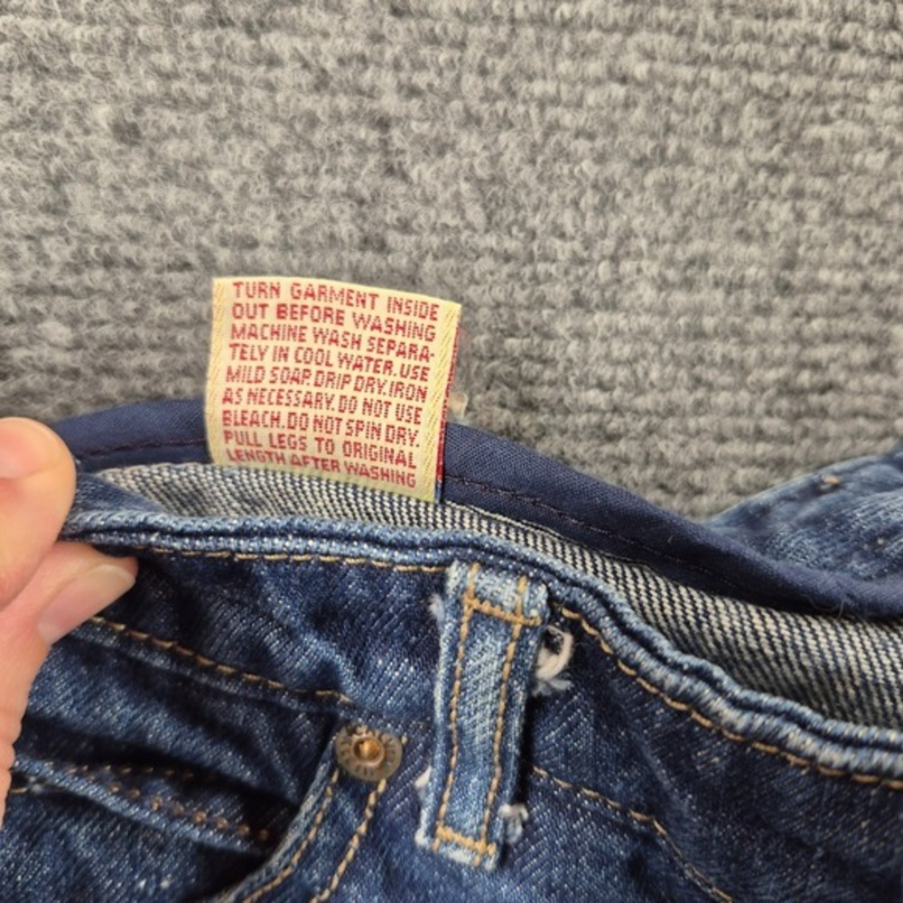 Vintage Calvin Klein High Waisted Jeans Dark Wash Straight Leg 25 Made in USA - Picture 6 of 9